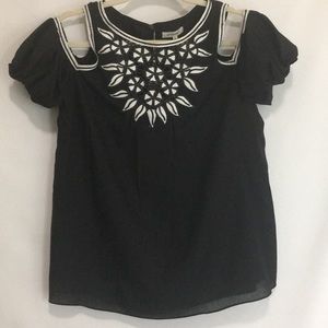 Max Studio cold shoulder top